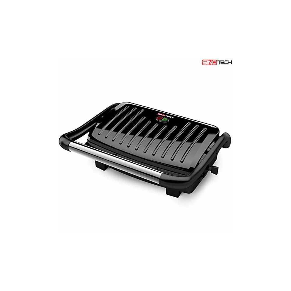 Trade Shop - Bistecchiera Basculante 1000w Doppia Piastra Riscaldanti Antiaderenti Griglia -