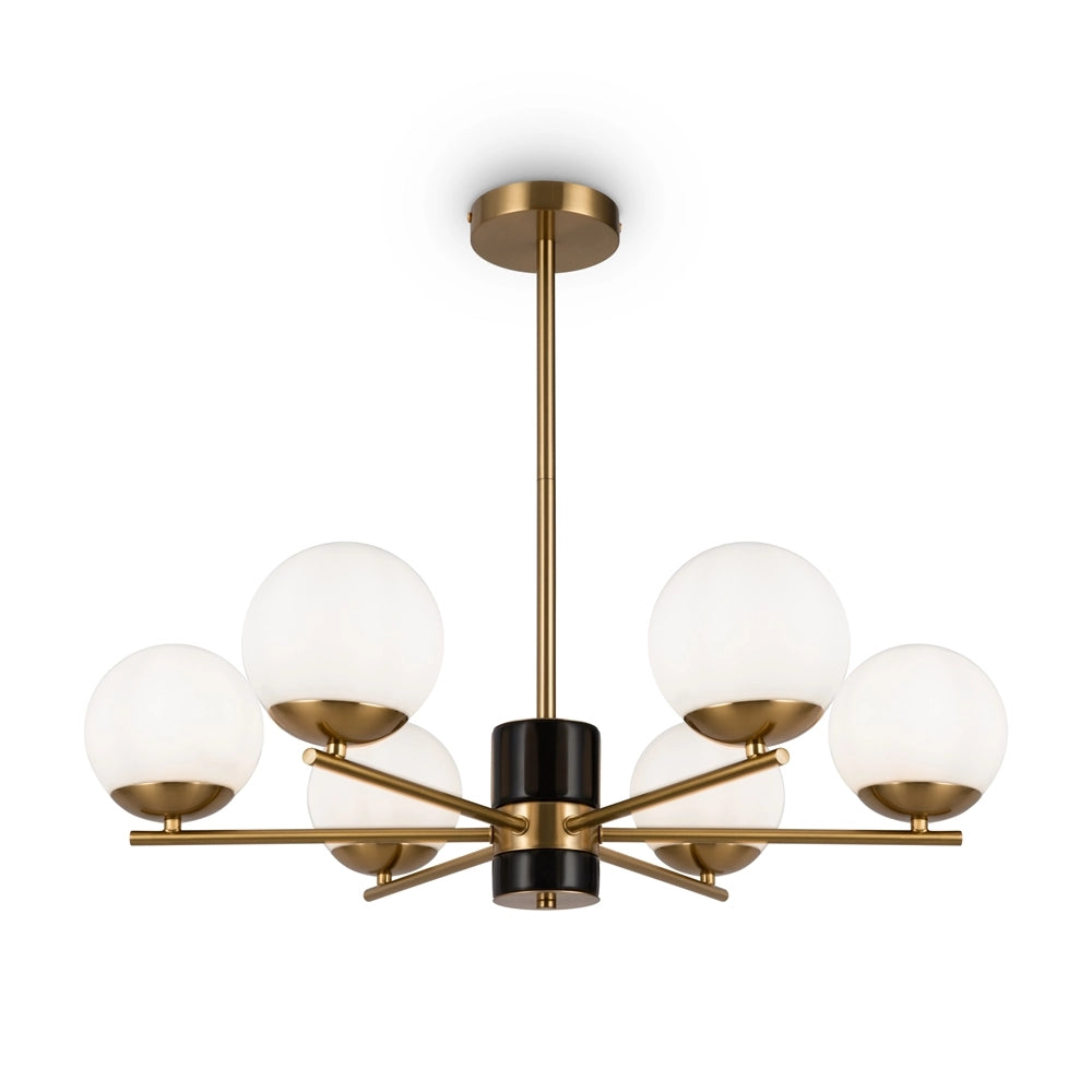 Lampada a sospensione Maytoni Marble ottone 6xE27 Ø67
