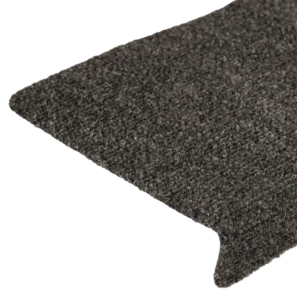 Tappetini per scale autoadesivi 30 pz 65x21x4 cm Antracite Bordo rettangolare 3365699