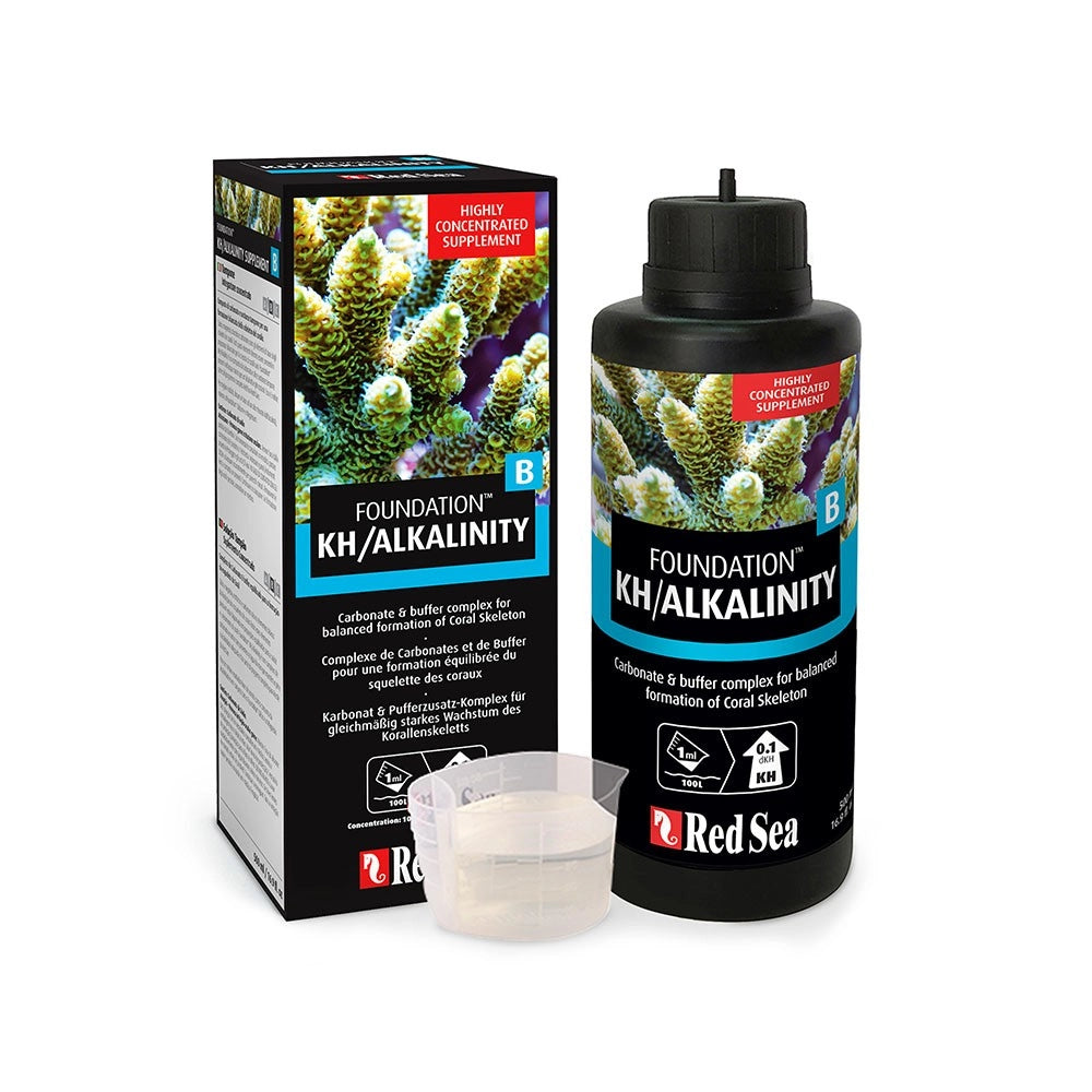 Red Sea Reef Foundation B 500ml - Complesso Liquido di Carbonati e Sostanze Tampone che Stabilizzano Alcalinità e PH
