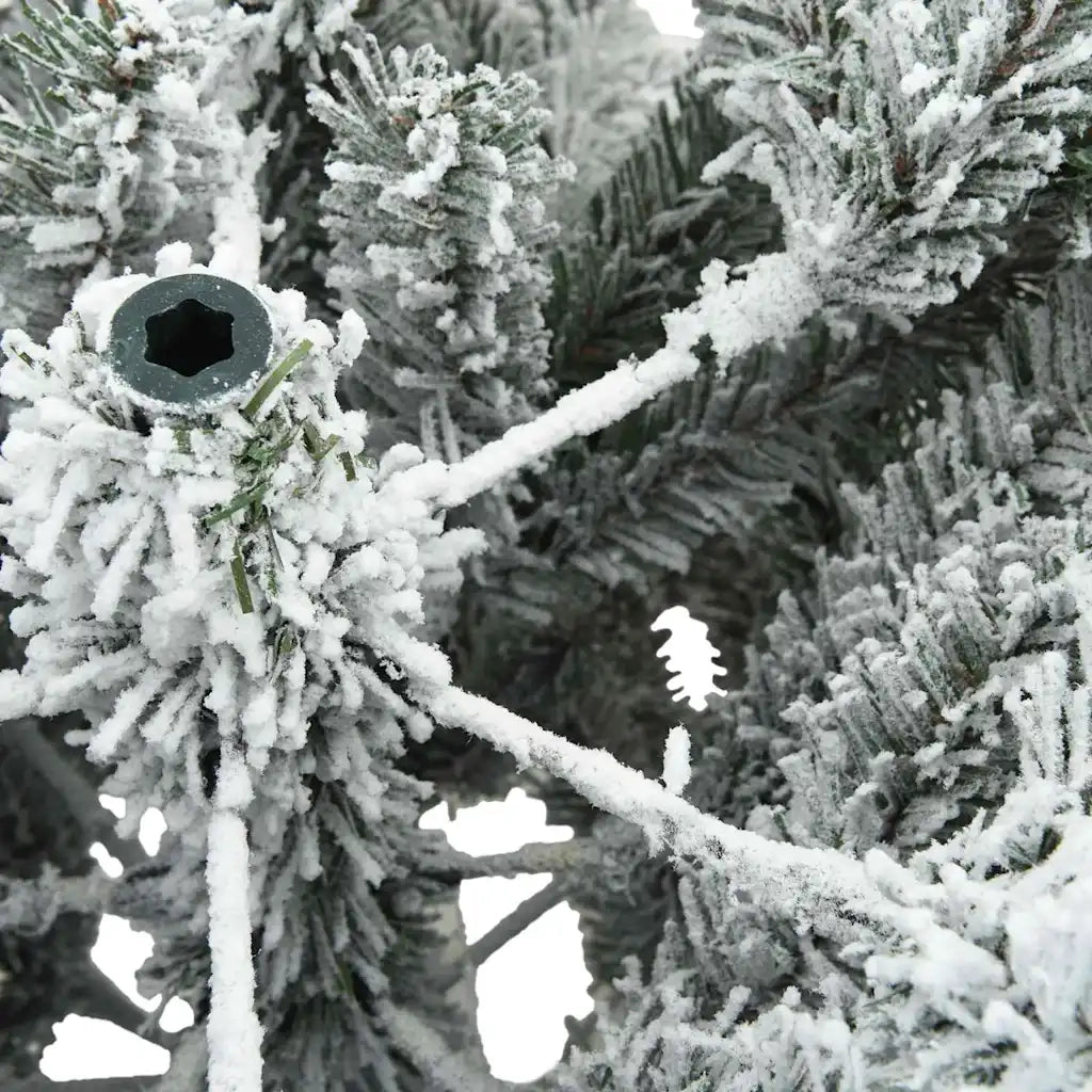 Albero di Natale Artificiale Snodato Foderato di Neve Bianco 42019329