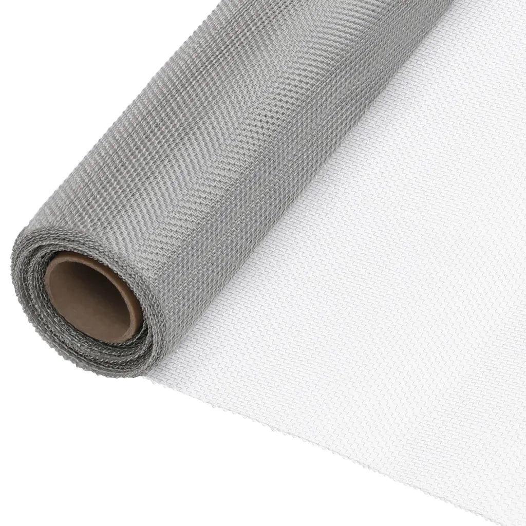 Recinzione da Giardino | Recinzione in Rete in Acciaio Inossidabile 80x500 cm Argento