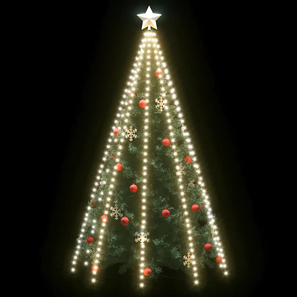Rete di Luce per Albero di Natale 400 LED-Luci decorative natalizie Bianco Freddo 400 cm