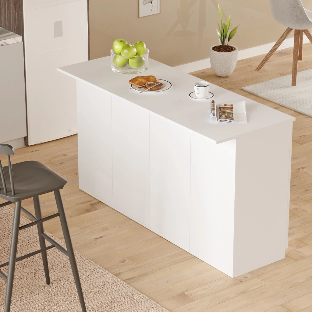 Tavolo da cucina in legno "Lark" - 160 x 60 x 90 cm - Bianco