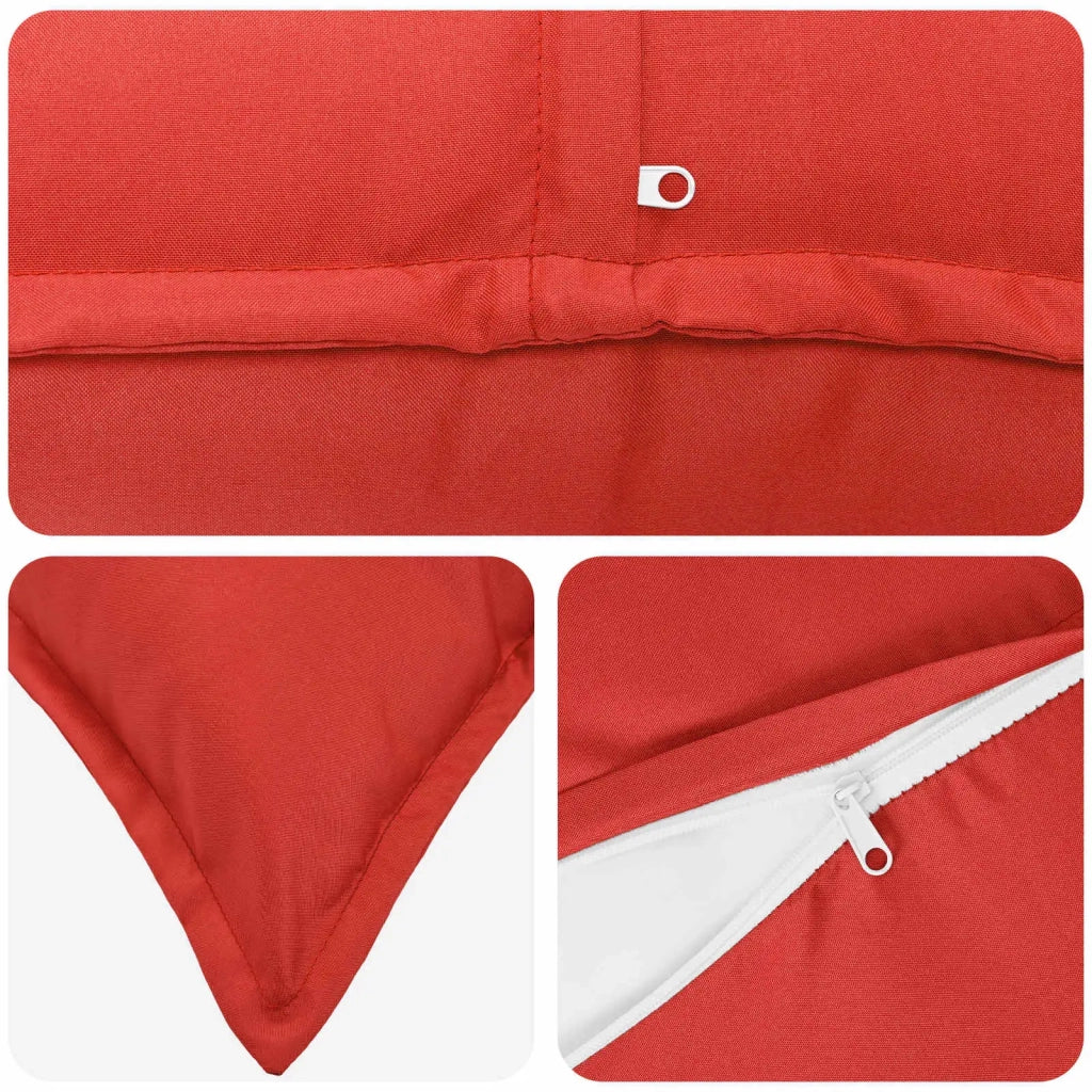 Federa 6 pcs HOUTEN Rosso 55 x 55 cm Poliestere 920512