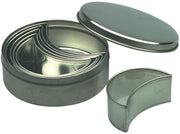 Set di 6 stampi per biscotti in acciaio inox