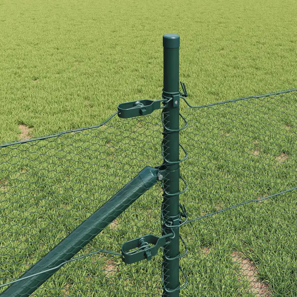 Palo della recinzione Verde 100 x 0,4 m (maglia di 13 mm)