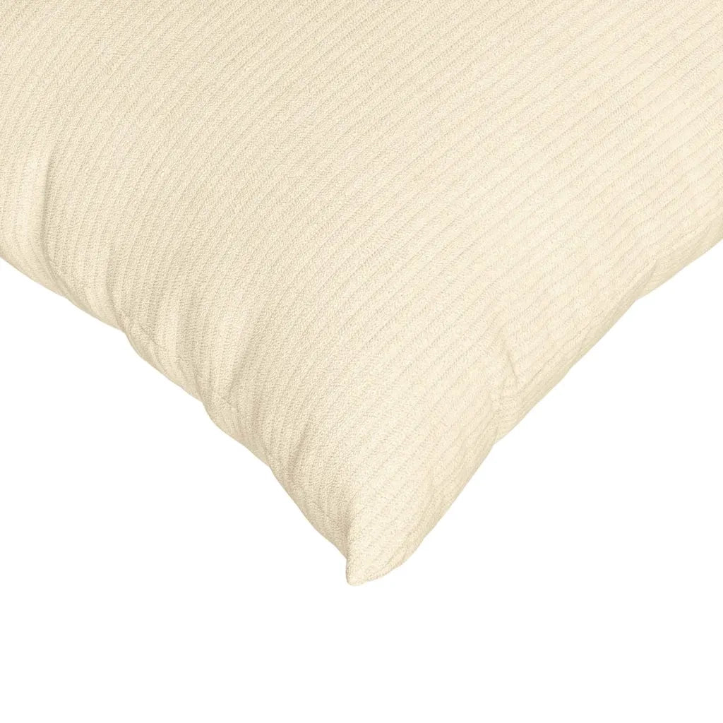 Cuscini da Divano 2 pcs Crema 60 x 60 cm Tessuto in Cords 42014034