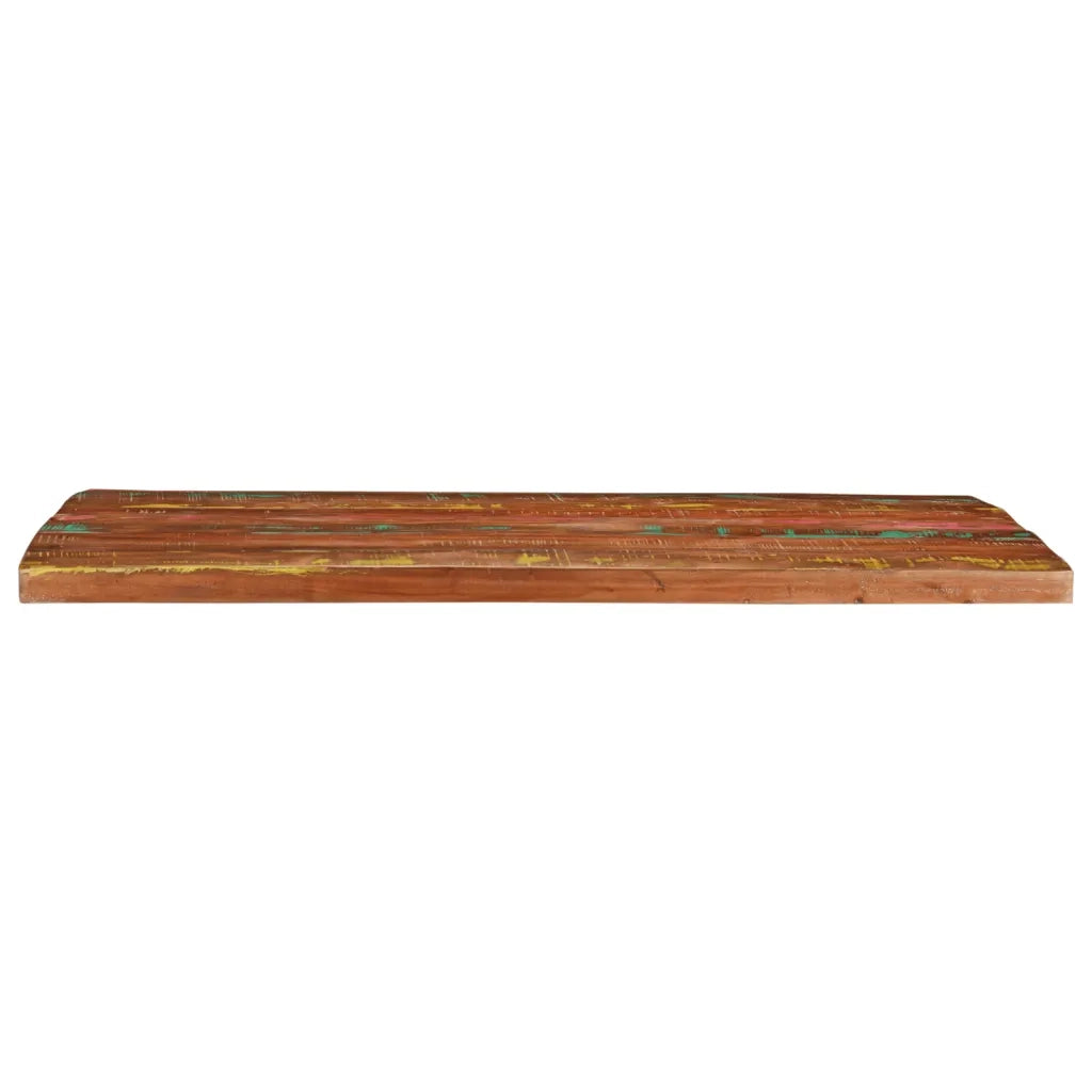 Piano Tavolo 90x80x2,5 cm Rettangolare in Massello di Recupero 371080