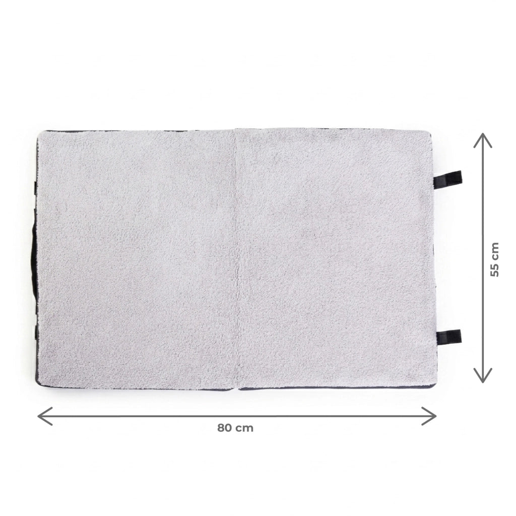 Set Accessori per Cani con Cuccia Lavabile Antiscivolo 61x48x18 cm, 2 Ciotole, Gioco in Corda 28 cm e Porta Sacchetti con 15 Sacchetti Kit Completo per Animali Domestici