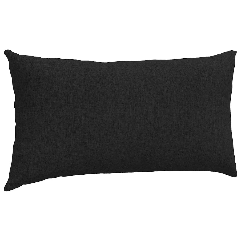 Cuscini da Divano 2 pcs Nero 80 x 40 cm Tessuto 42013698