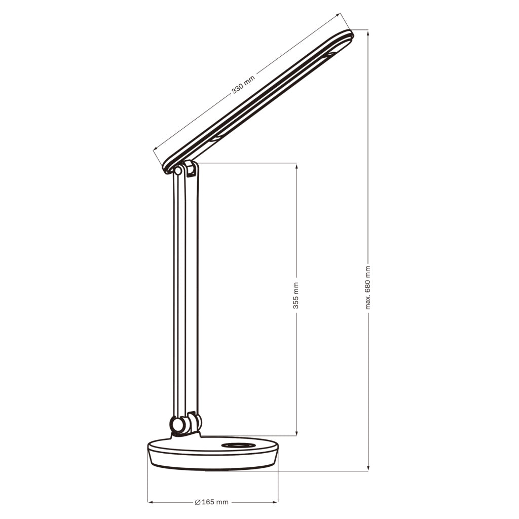 Lampada da scrivania LED bianca 4000K RGB USB Polux