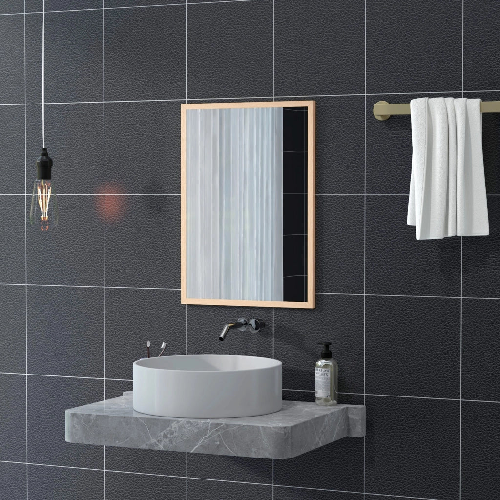 Specchio da parete ¨C Minimal ¨C legno 50x70 cm