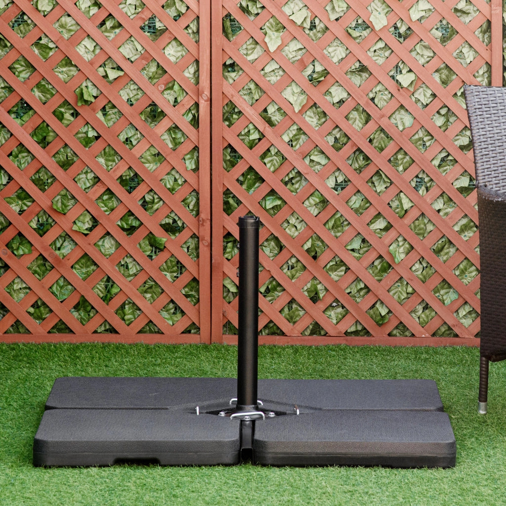 Set 4 Pesi per Base Ombrellone ¨C Minimal ¨C Nero