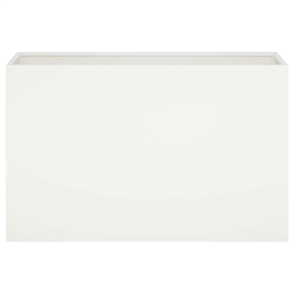 Vaso da giardino 2 pz Bianco 80 x 30 x 50 cm 8005599