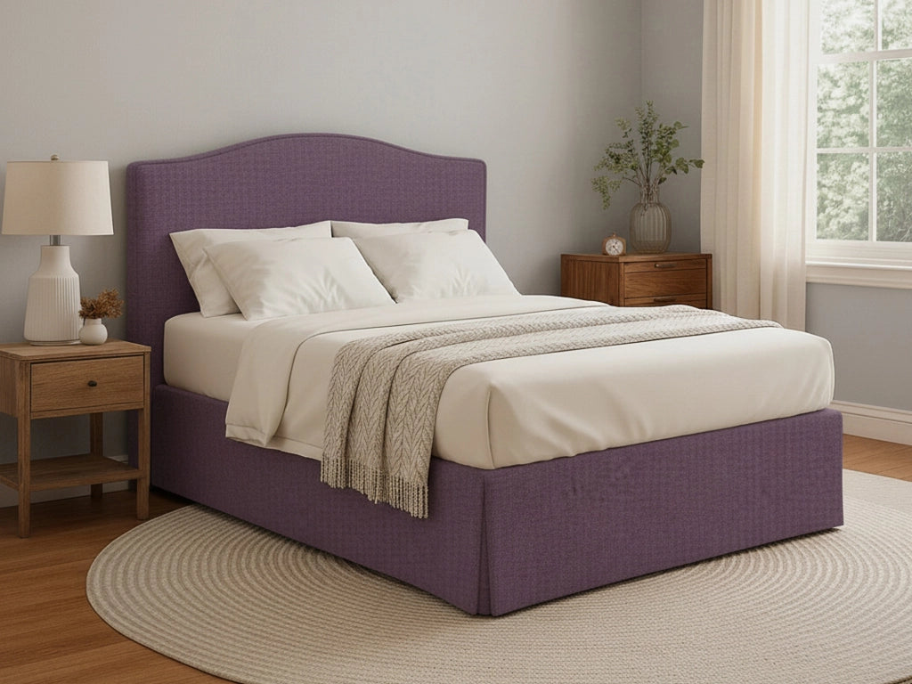 Blyth, Letto Piazza e Mezza Sfoderabile Made in Italy, Viola Lilla