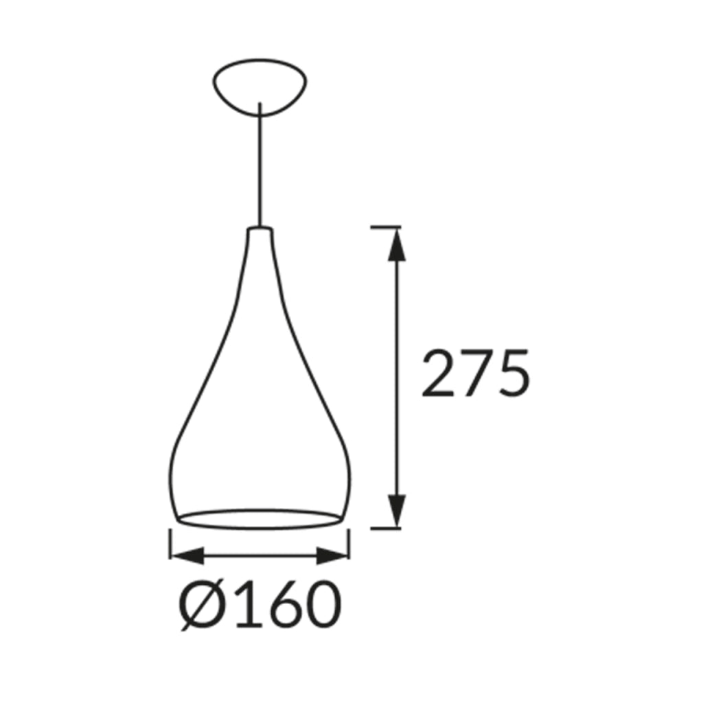 Lampada a sospensione moderna nera Struhm Justa E27 42W