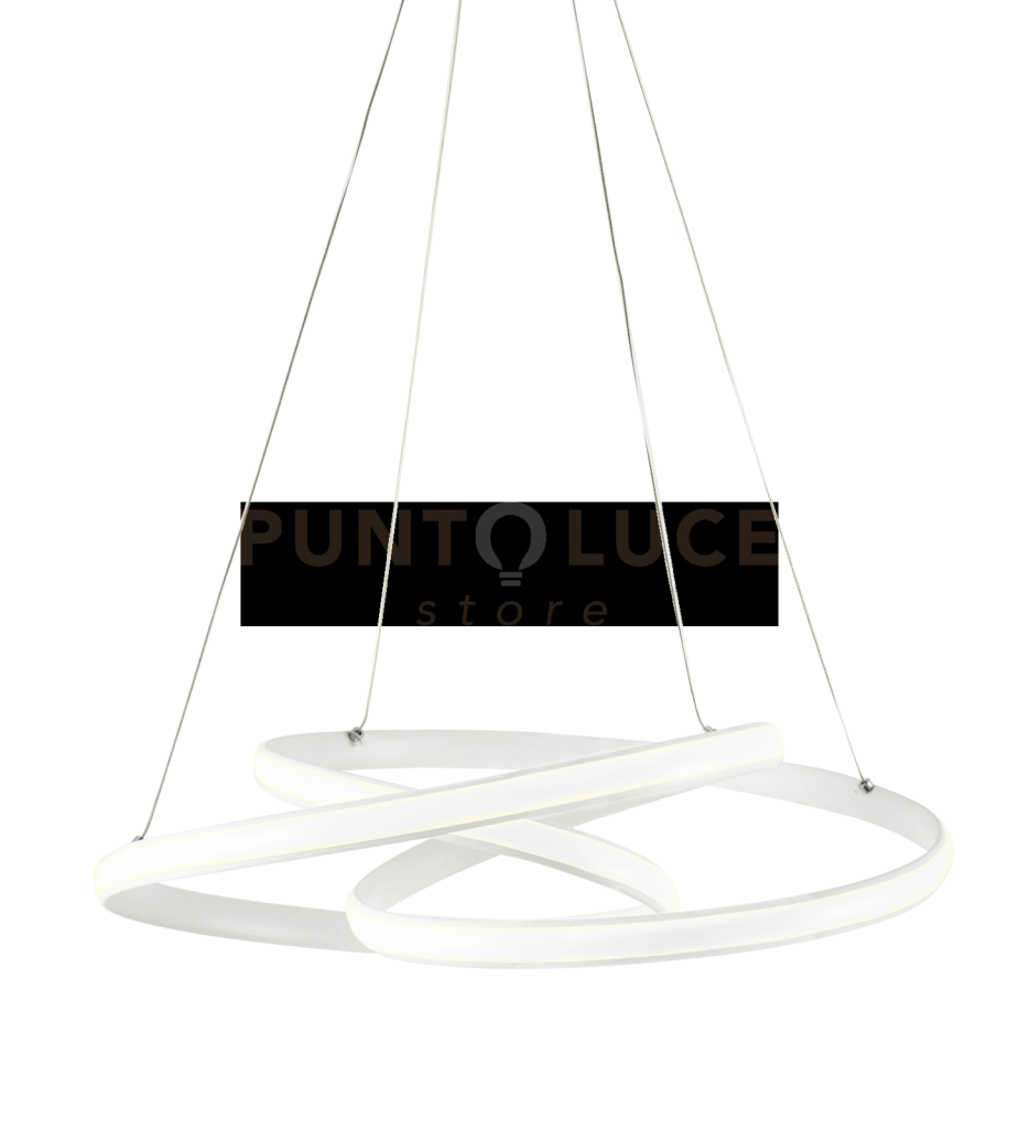 GIOVE-B Lampadario a sospensione led  2800 - 5000k 48W dimmerabile colore bianco