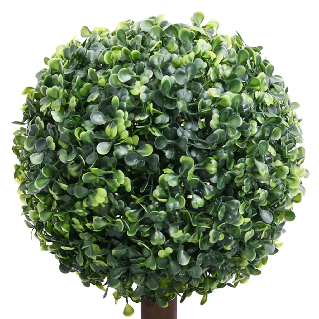 Pianta di Bosso Artificiale a Sfera con Vaso-Piante Decorative Verde 118 cm