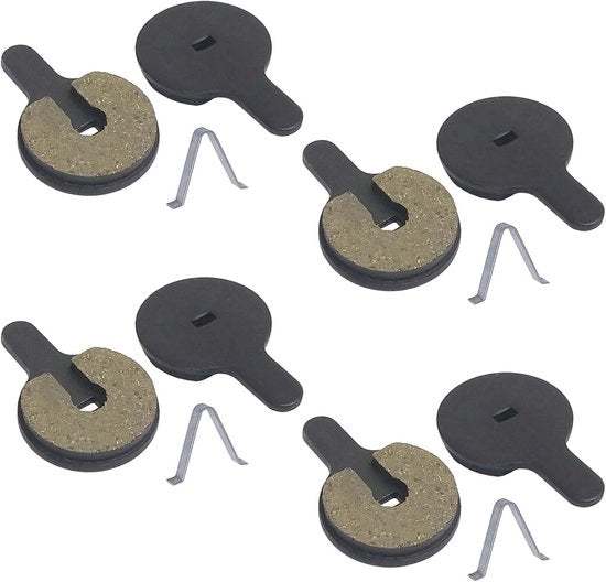 Blocco frizione a disco 4mm di spessore - Blocco frizione compatibile con Shimano/SRAM/AVID/Hayes - Materiale duraturo resistente all'usura meccanico/epossidico - Per freni anteriori o posteriori - 4 pezzi - Facile da installare