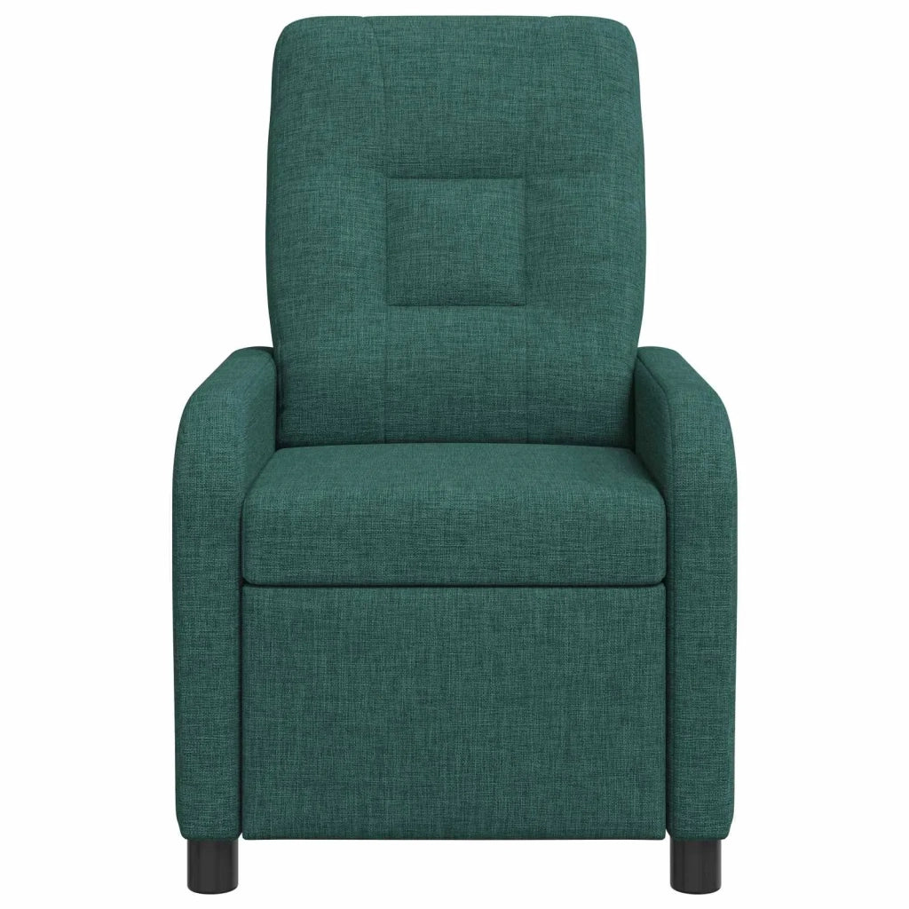 Poltrona Massaggiante Verde Scuro Tessuto 42035038
