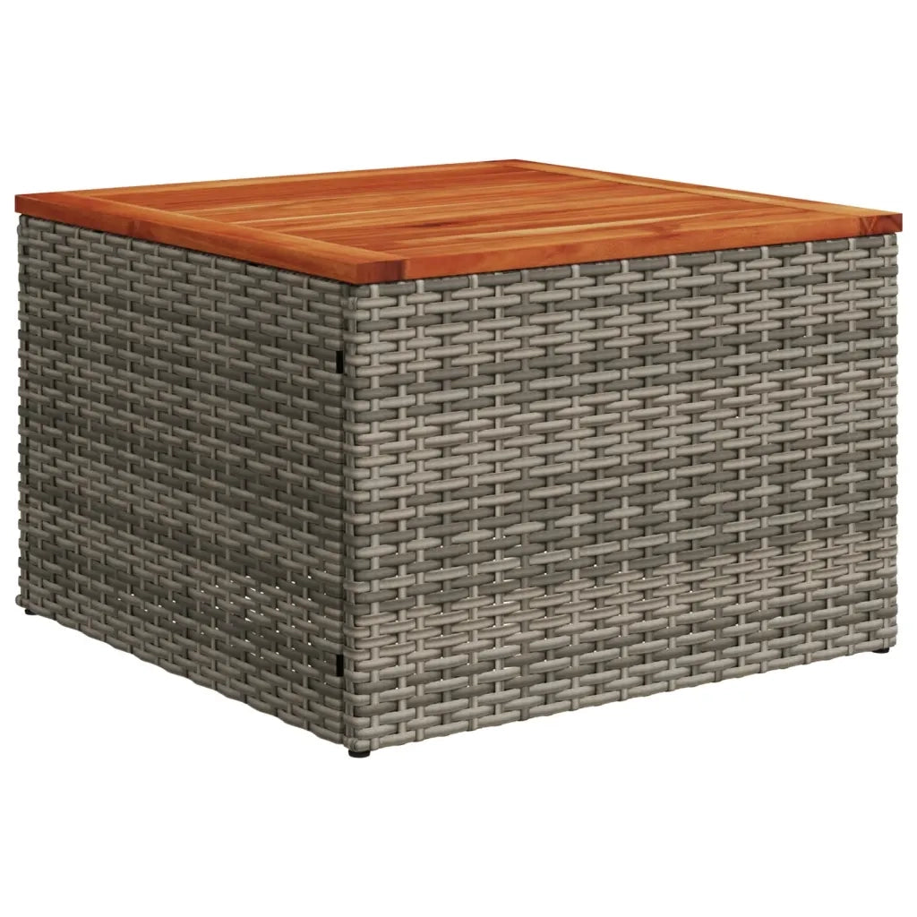Set Divano da Giardino 8 pz con Cuscini Grigio in Polyrattan 3224912