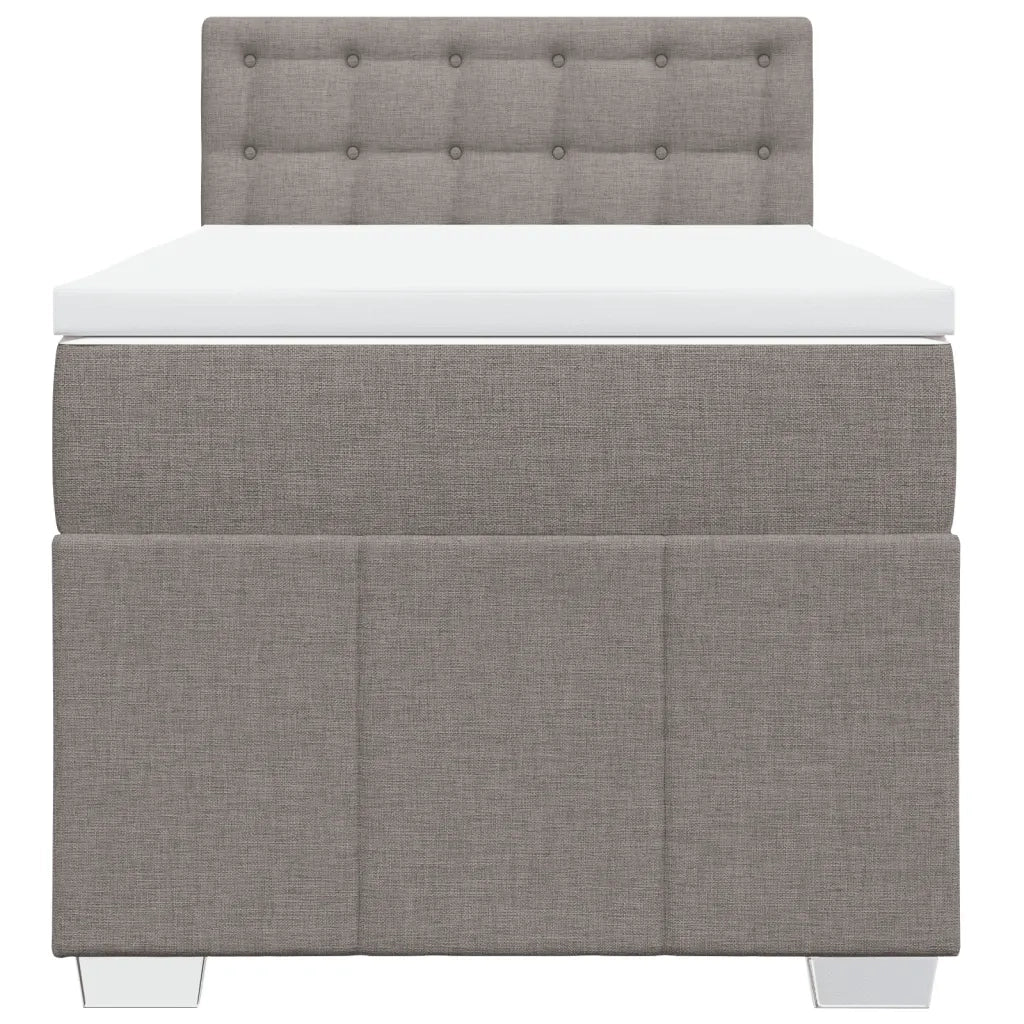 Giroletto a Molle con Materasso Tortora 90x200 cm inTessuto 3289269