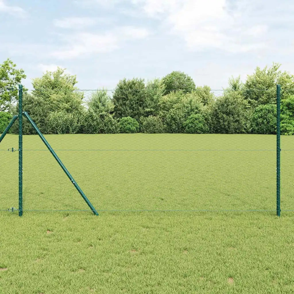 Palo della recinzione Verde 100 x 1 m (maglia da 25 mm)