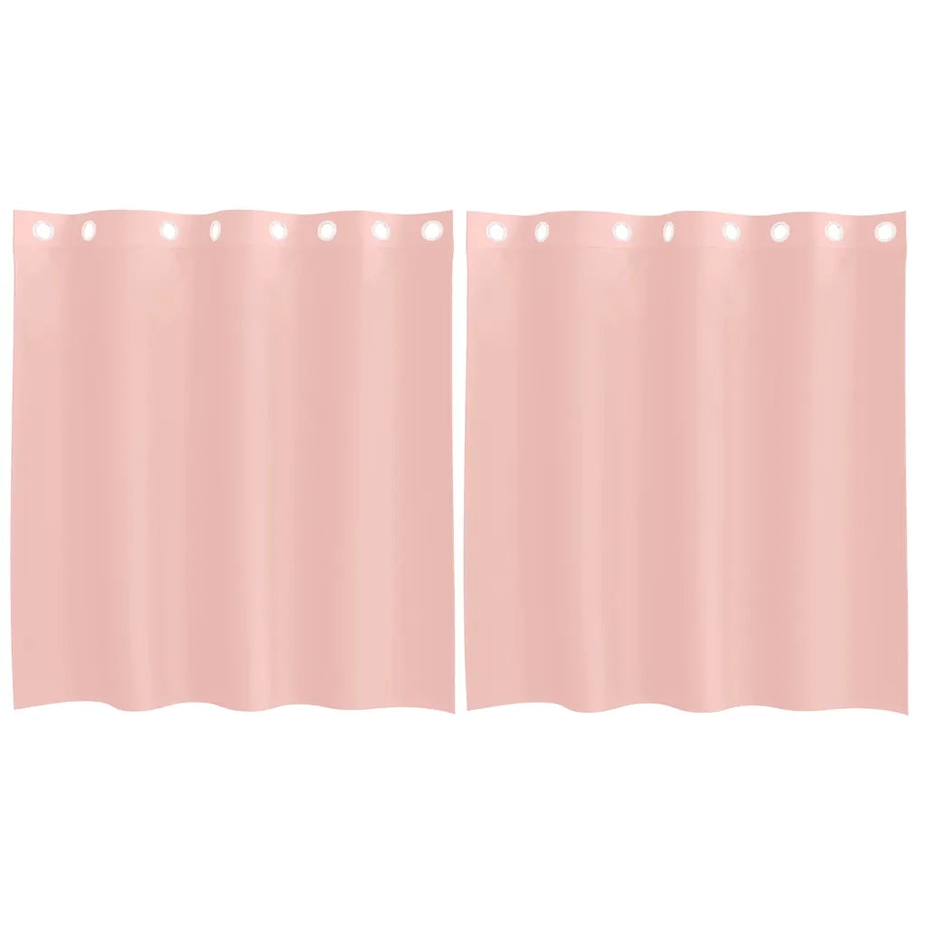 Tende in Voile con Occhielli 2 pz Rosa 140x140 cm 4102095