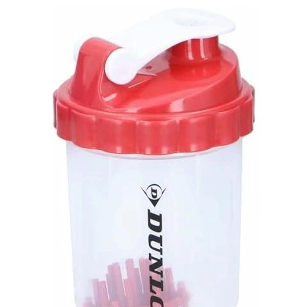 Bottiglia sportiva 550 ml Shaker con chiusura Rosso Dunlop