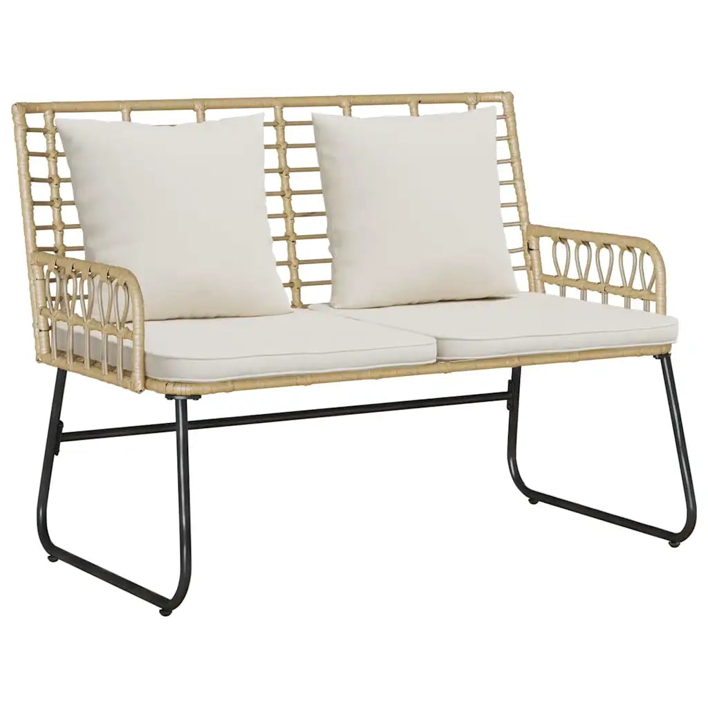 Set di Mobili da Giardino 4 pcs Nero e antracite polyrattan