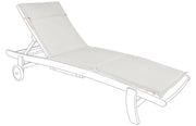 Cuscino Lettino Sedia Sdraio Chaise Longue Esterno Sfoderabile Steamer Bizzotto Colore: Naturale Lettino