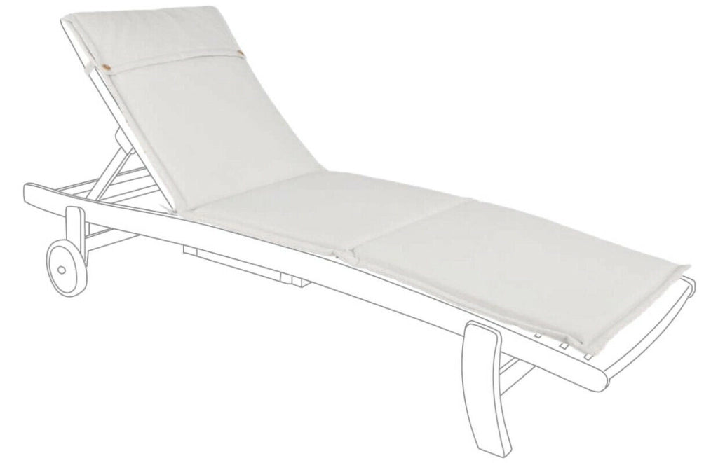 Cuscino Lettino Sedia Sdraio Chaise Longue Esterno Sfoderabile Steamer Bizzotto Colore: Naturale Lettino