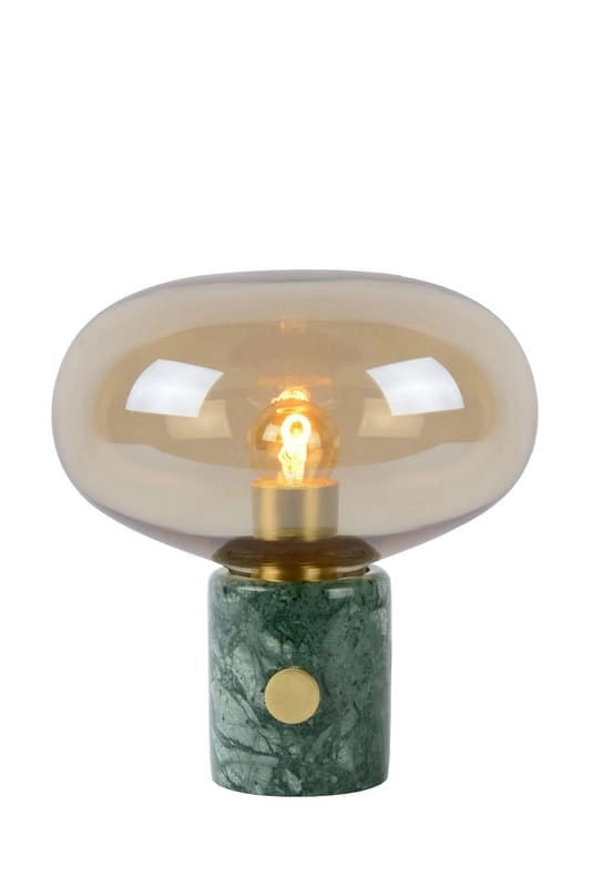 Lampada da tavolo Lucide Charlize marmo verde E27 40W