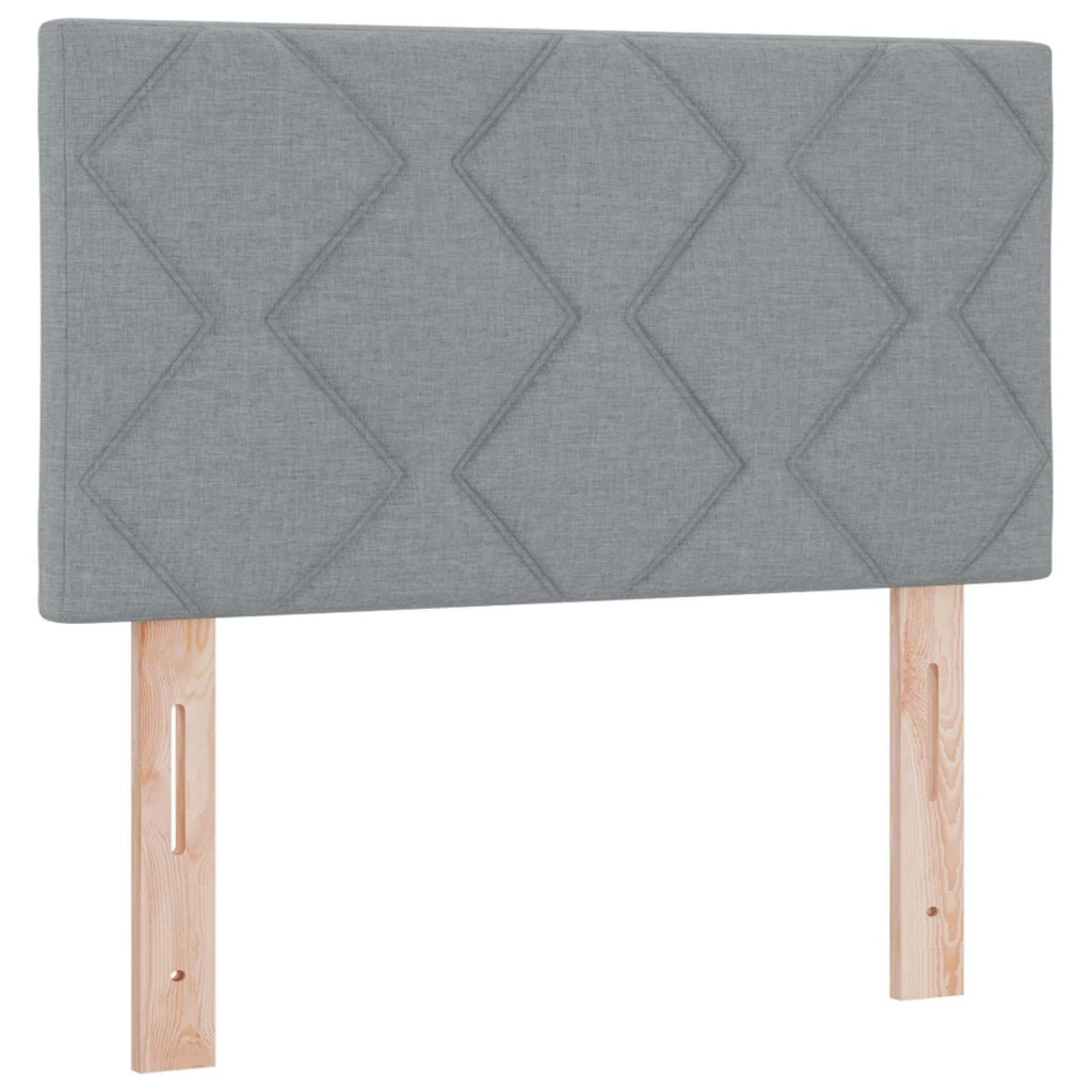 Letto box spring con materasso Grigio Chiaro 80 x 200 cm 3451342