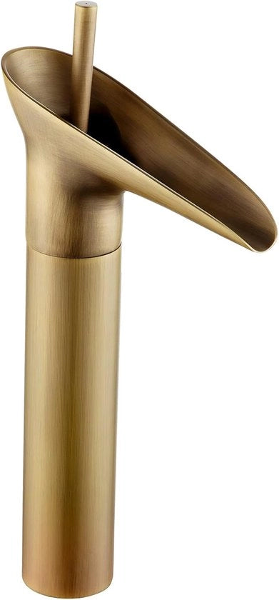 Lampada da bagno a cascata in vetro retro, unico gancio, decorazione in ottone, G3/8