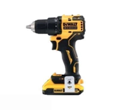 DeWALT DCD709D2T-QW Trapano Avvitatore a Percussione 18V Brushless 65 Nm 2 Batterie 2Ah mandrino 13 mm colore Nero Giallo
