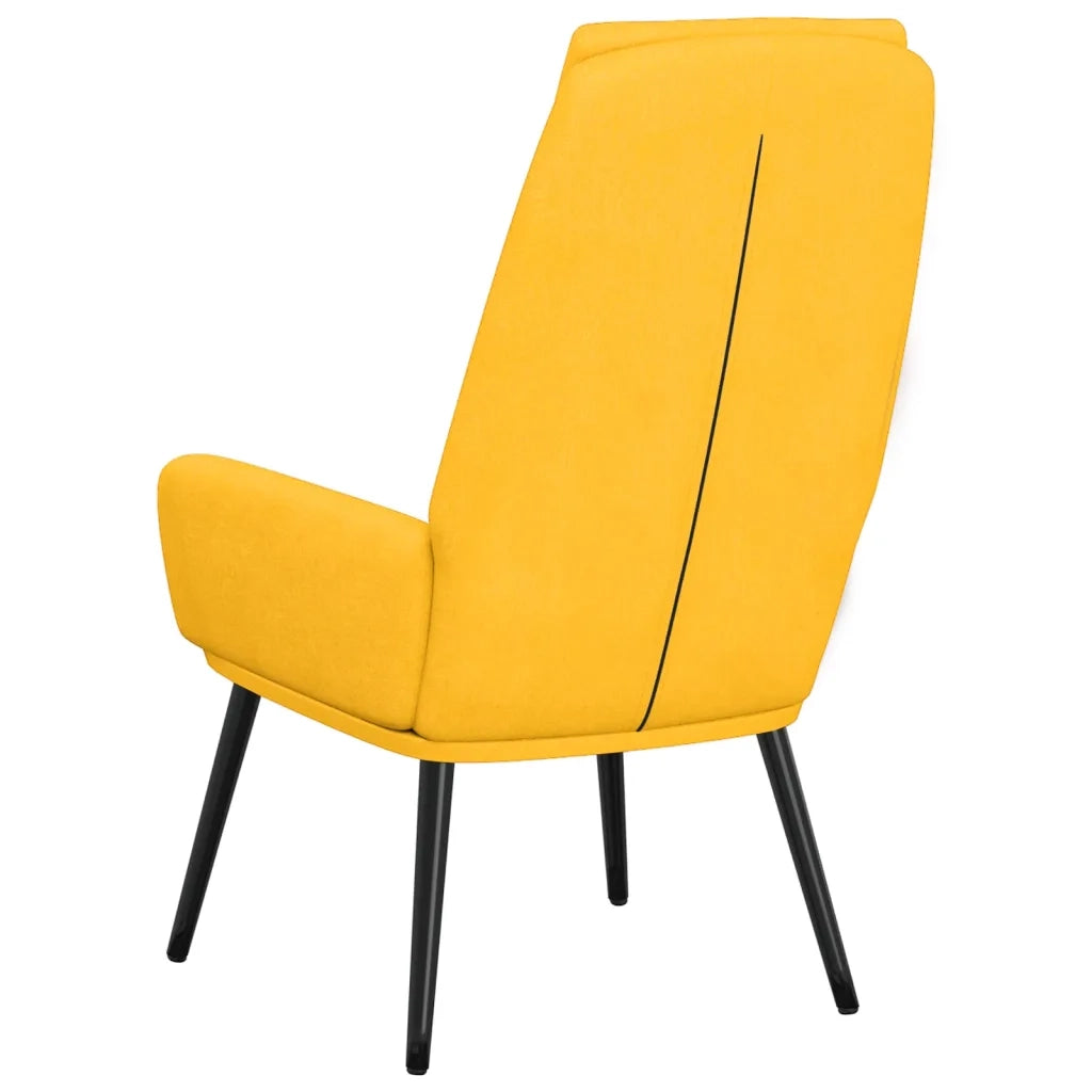 Poltrona Relax Giallo Senape in Tessuto 341319