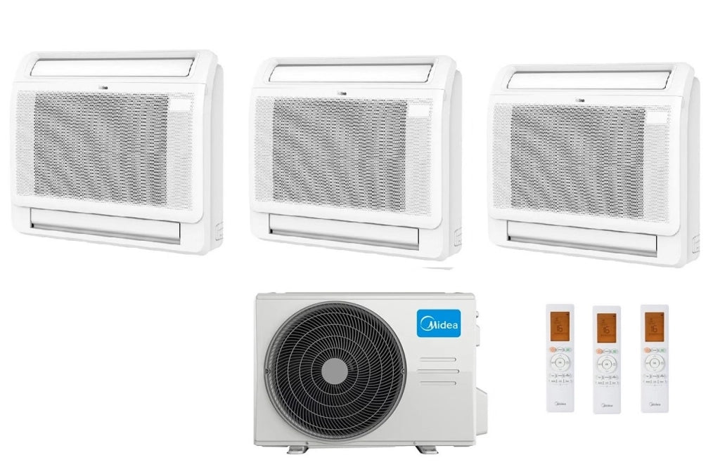 Condizionatore Midea Console Dual Split 9+12+12 btu con M3OA-27HFN8-Q R-32 Wi-Fi Optional