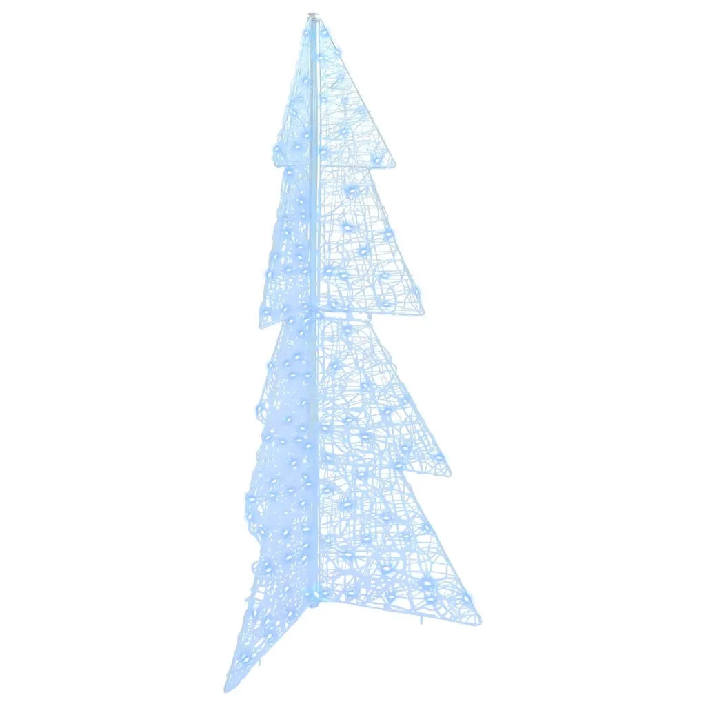 Albero di Natale | Decorazioni natalizie con 160 LED Bianco Freddo 150 cm Acrilico