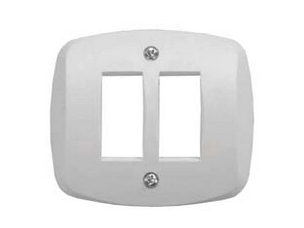 10pz placca autoportante 2 posti "venus" - mm.76x76 - (1822.2f) cod:ferx.fer153782