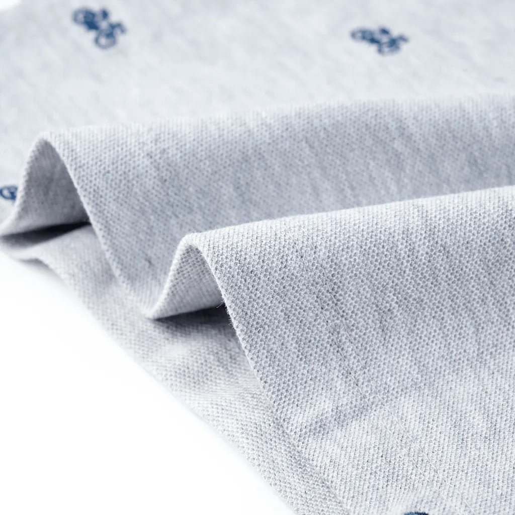 Polo per Bambini Grigio Mélange 128 12167