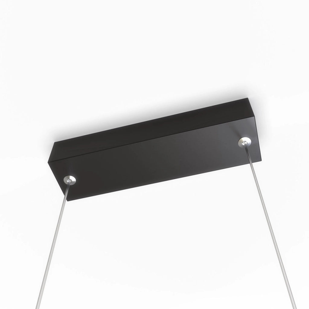 Sospensione ring LED nera Ø60 22W CCT IP44 Mirror Prestige