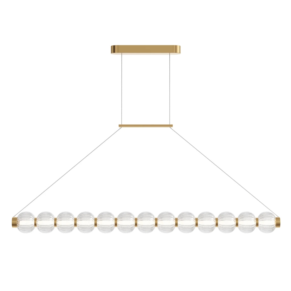 Maytoni Lampadario moderno Amulet 1 luce LED integrato oro metallo diffusore acrilico