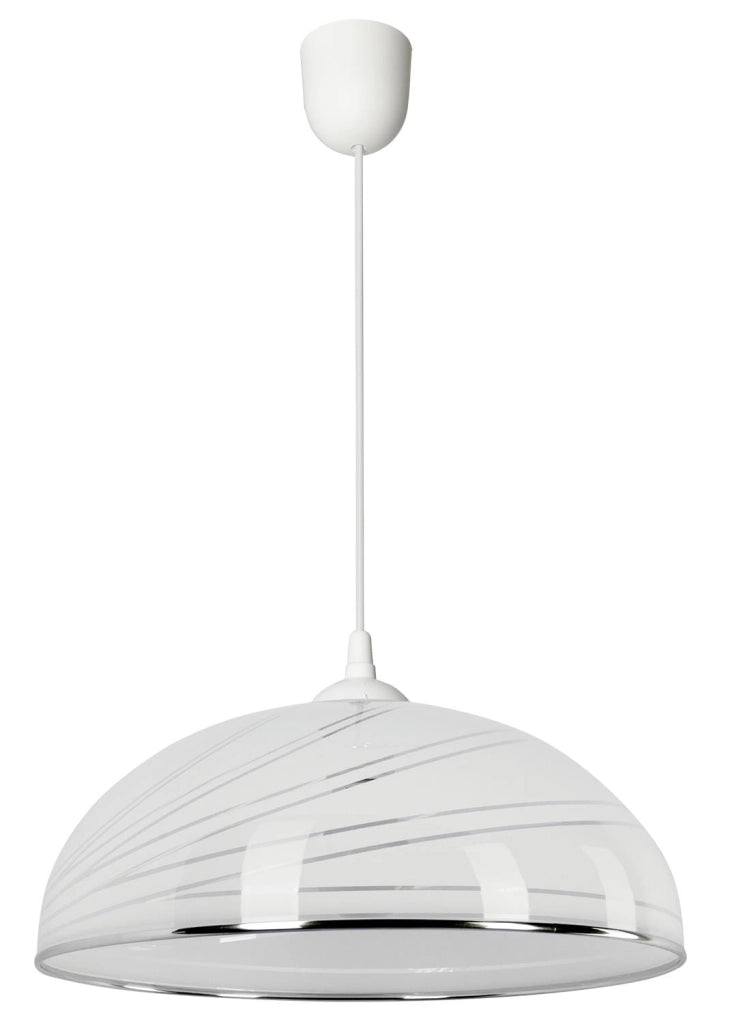 Lampada a sospensione Simi B Lampex bianca 70cm E27