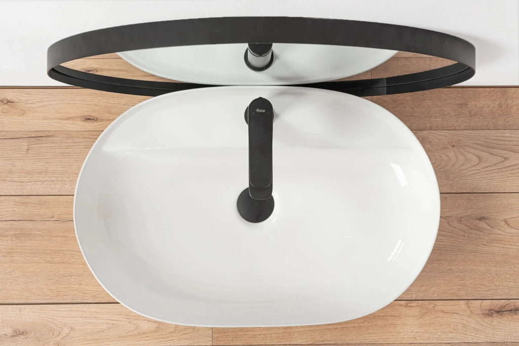 Lavabo Da Appoggio Rea Aura