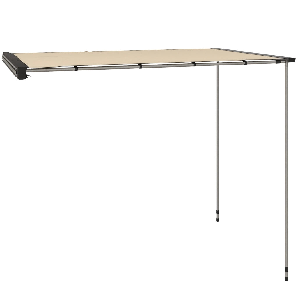 Tendalino da Tetto Auto Laterale e Impermeabile con Altezza Regolabile, 2.5x1.6m, Cachi