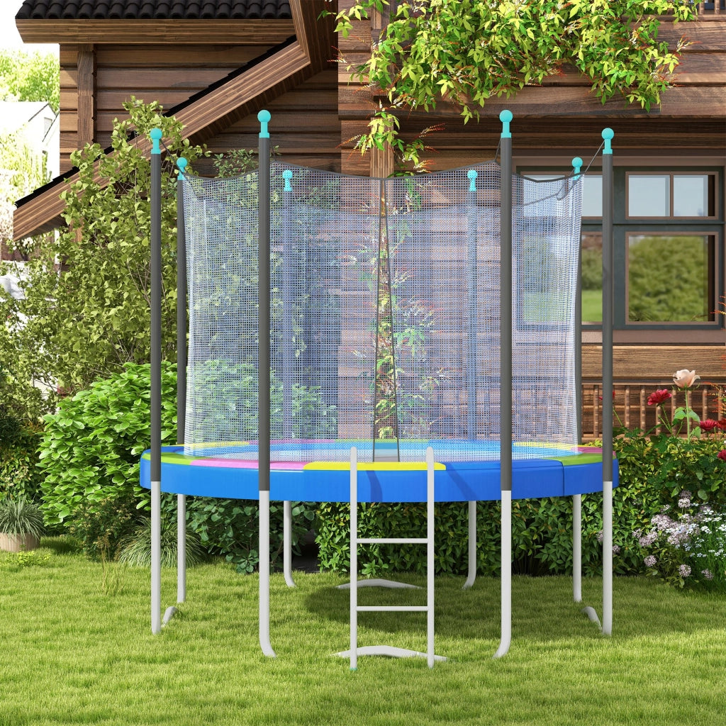 Copertura Tappeto Elastico ?366x30 cm Pieghevole e Portatile, in Plastica, PE e Schiuma, Multicolore
