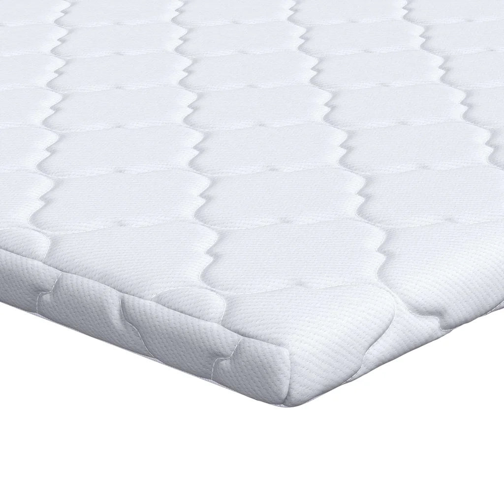 Topper al cocco Bianco 140 x 200 cm Tessuto Jacquard 4106397