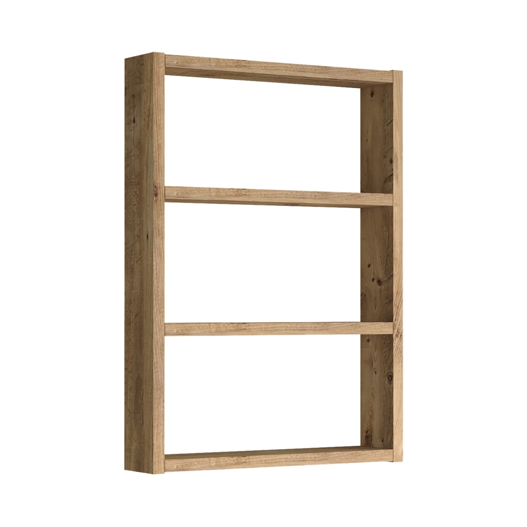 Scaffale da cucina a 3 ripiani 60 x 43 x 9 cm effetto rovere rustico 03_0006970